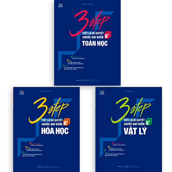 Combo 3 STEP Khối A – Tiết Lộ Bí Quyết 3 Bước Đạt Điểm 8+ Toán Lý Hóa