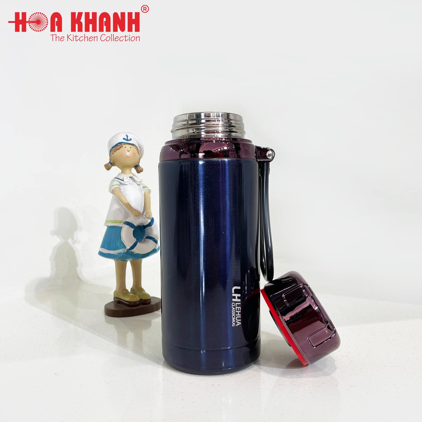 BÌNH GIỮ NHIỆT NẮP KIM CƯƠNG 600ML - A06-BN8181