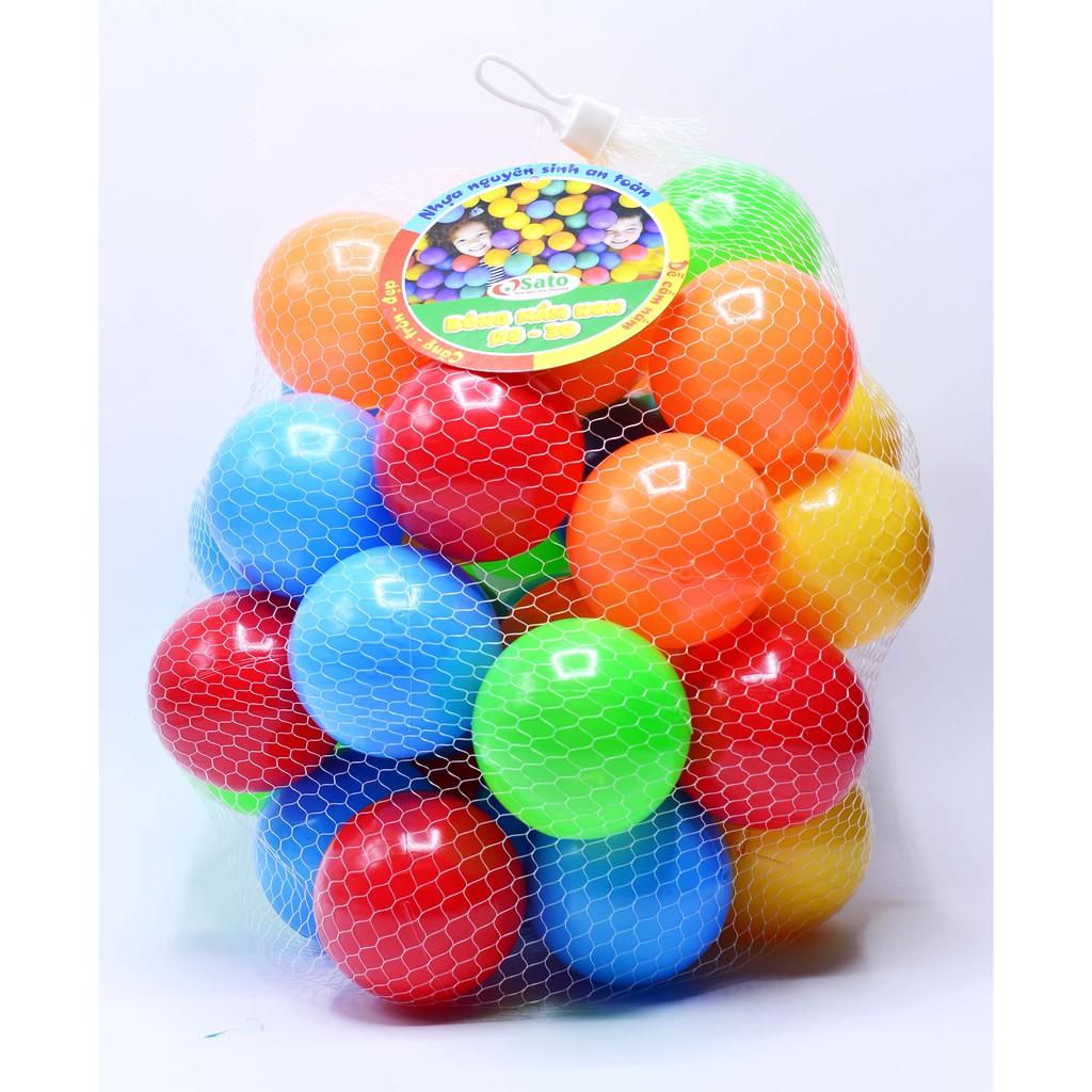 Bóng nhựa mềm 8cm - Nhựa An Toàn và không mùi cho bé