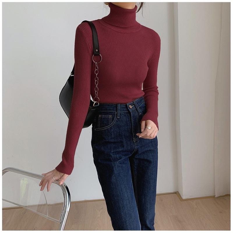 Áo Len Cổ Lọ cao 10cm Thời Trang Thu Đông Cho Nữ