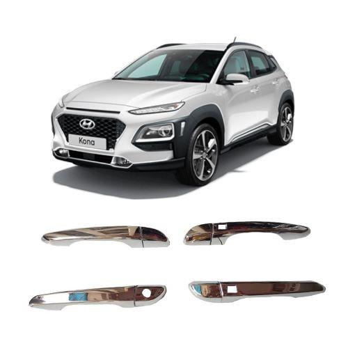 BỘ ỐP TAY, HÕM CỬA MẠ CROM DÀNH CHO XE HYUNDAI KONA 2019