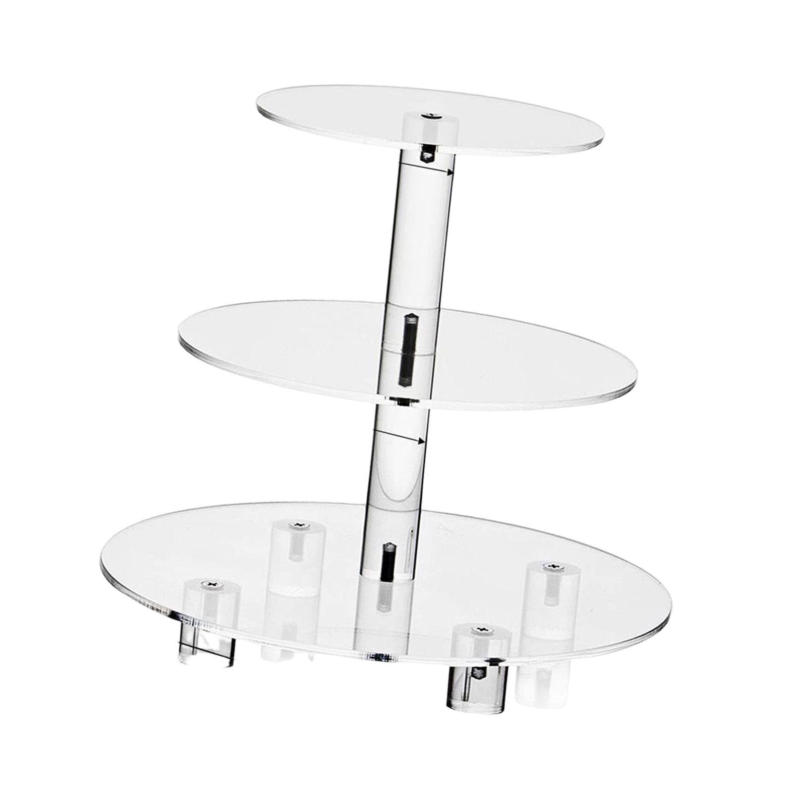 Large Cake Stand Display Stand Acrylic 3 Tier Cupcake Stand for Celebration