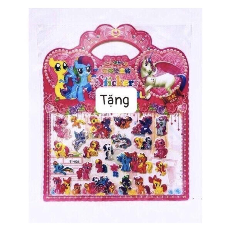 Thú bông ngựa pony 28cm - combo 6 con
