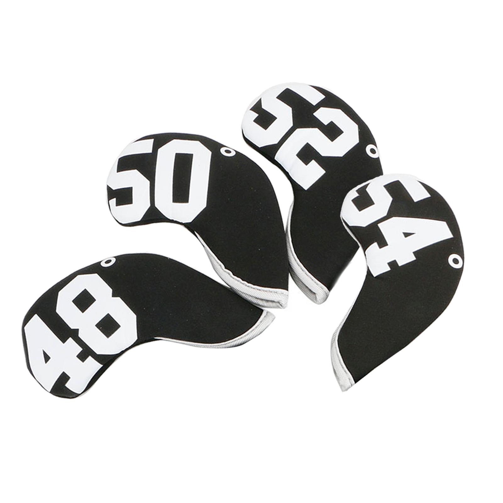 10Pcs Neoprene Golf Club Headcover Iron Head Cover Wedge Protector Sleeve