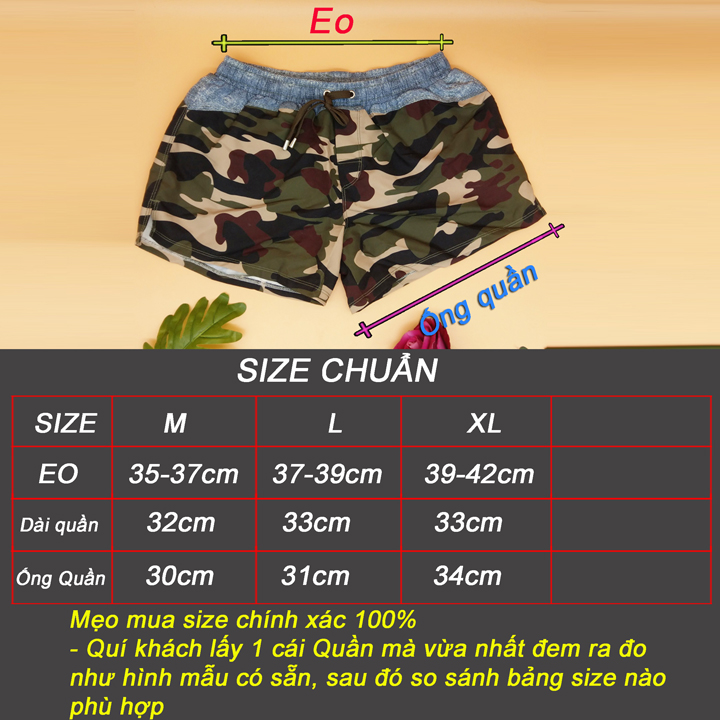 Quần short nam đi biển thể thao mặc nhà - A093