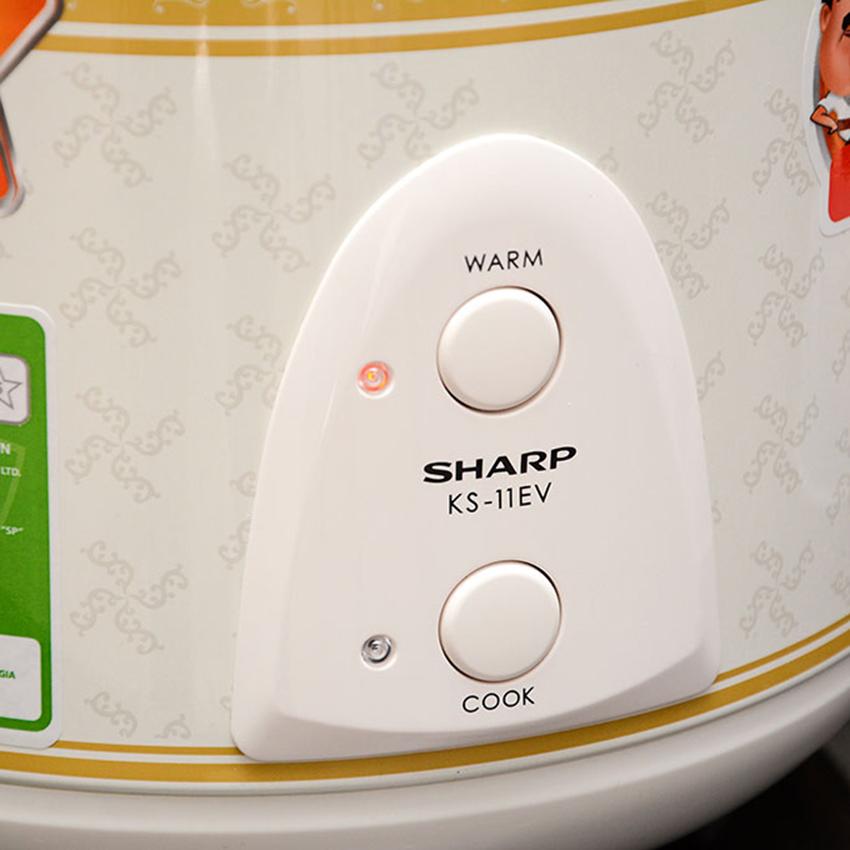 Nồi cơm điện nắp gài Sharp KS-11EV 1 lít - Hàng chính hãng