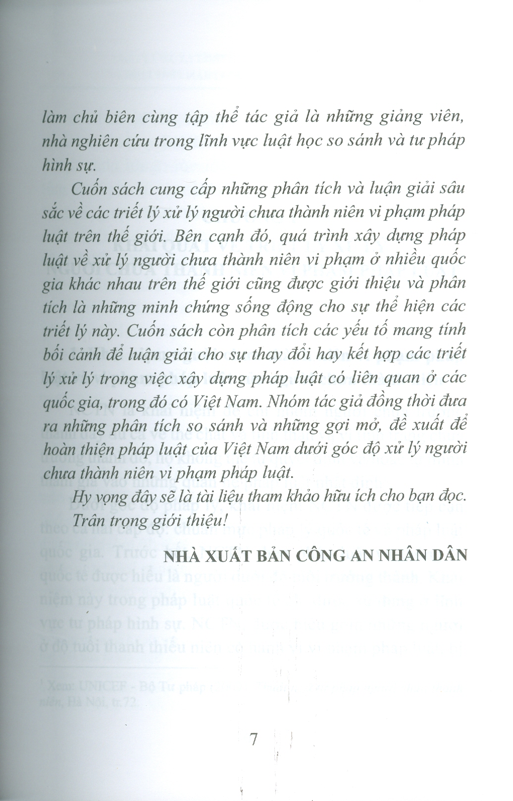 Triết Lý Xử Lý Người Chưa Thành Niên Vi Phạm Và Thực Tiễn Xây Dựng Pháp Luật Trên Thế Giới (Sách chuyên khảo) - TS. Đào Lệ Thu chủ biên