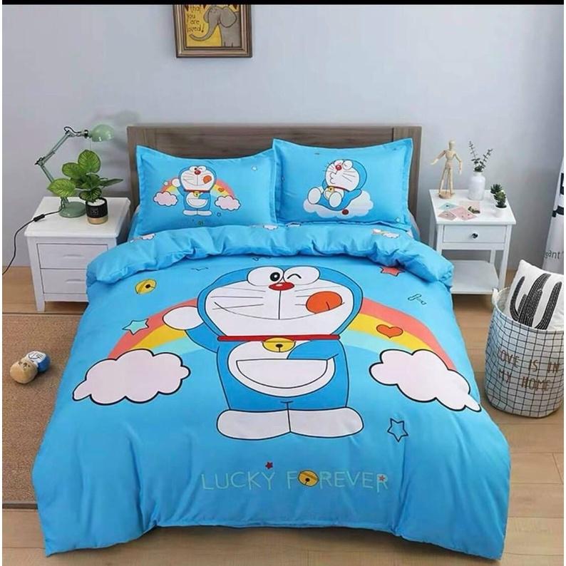 Set Chăn Ga Gối Cotton TiNa Hàng Nhập Khẩu Cao Cấp 4 Món mẫu Hoạt Hình Siêu Dễ Thương
