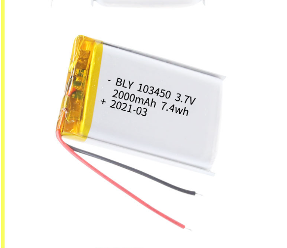 Pin Sạc Lithium Polymer 3.7V 2000mah 103450 Cho tai nghe Mp3 MP4 MP5 GPS PSP Bluetooth