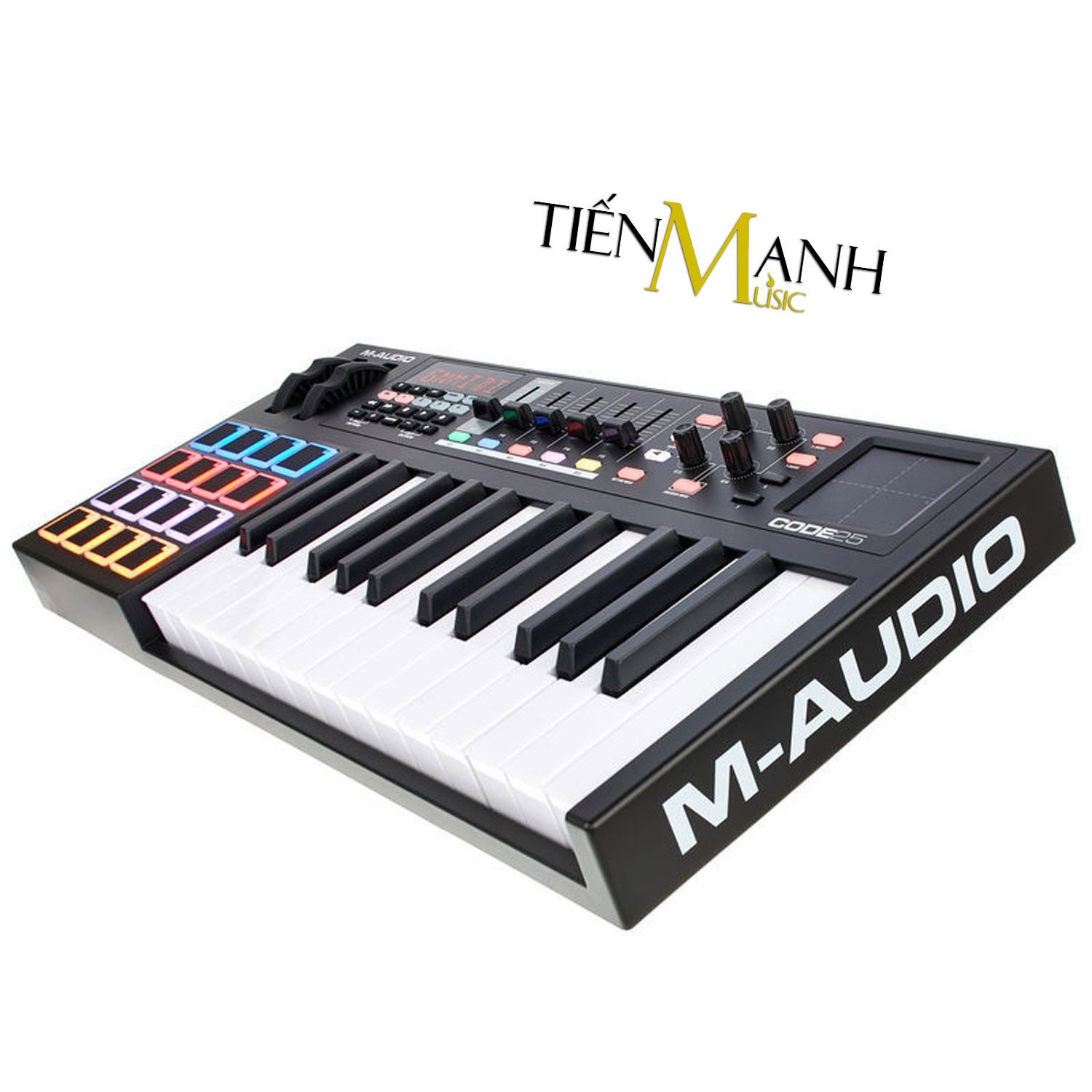 M-Audio Code 25 Phím Black USB MIDI Keyboard Controller With X/Y Pad MAudio Bàn phím sáng tác - Sản xuất âm nhạc Producer Code25 - Kèm Móng Gẩy DreamMaker