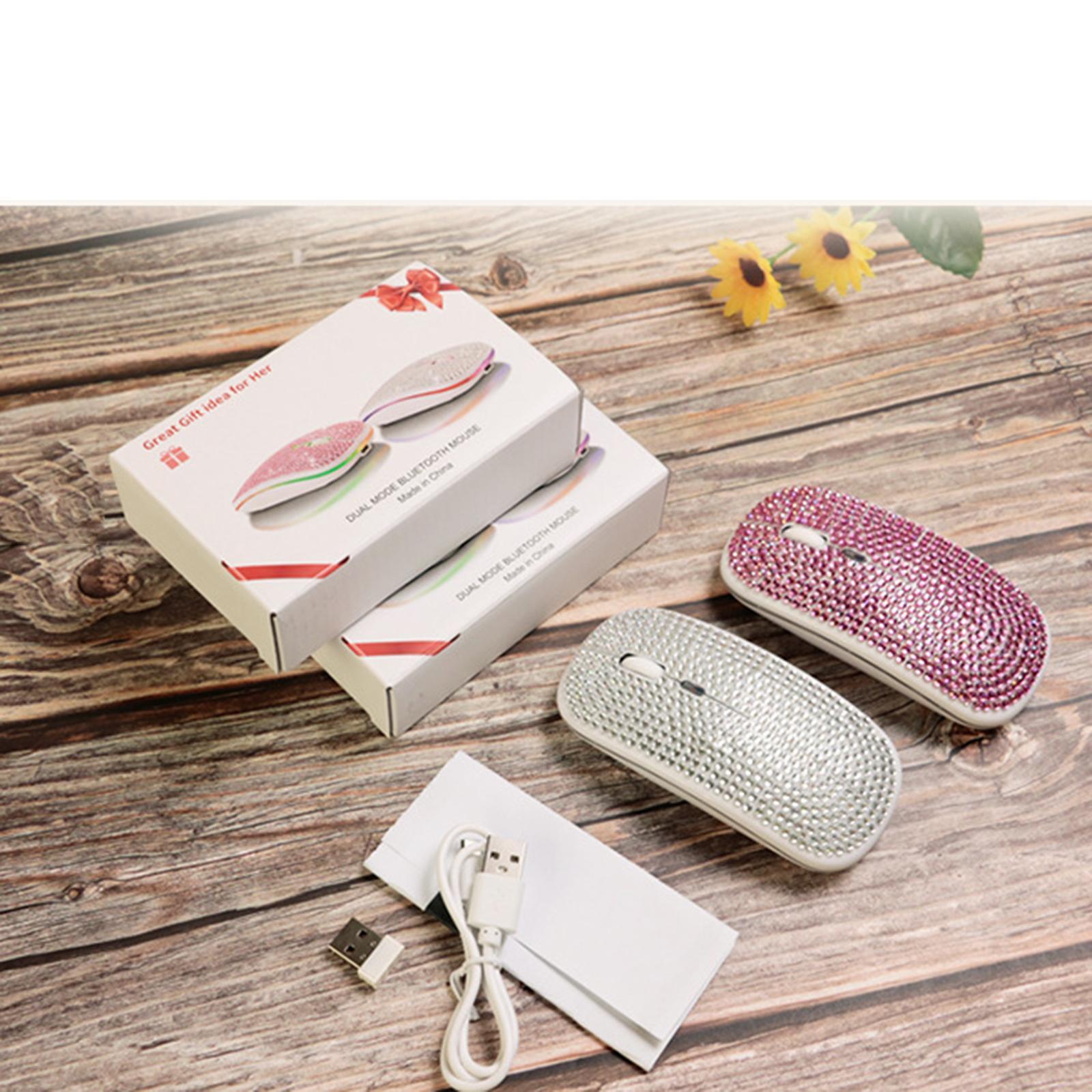 Mouse  5..4G 3 Adjustable DPI Levels  Mouse for PC Tablet - pink