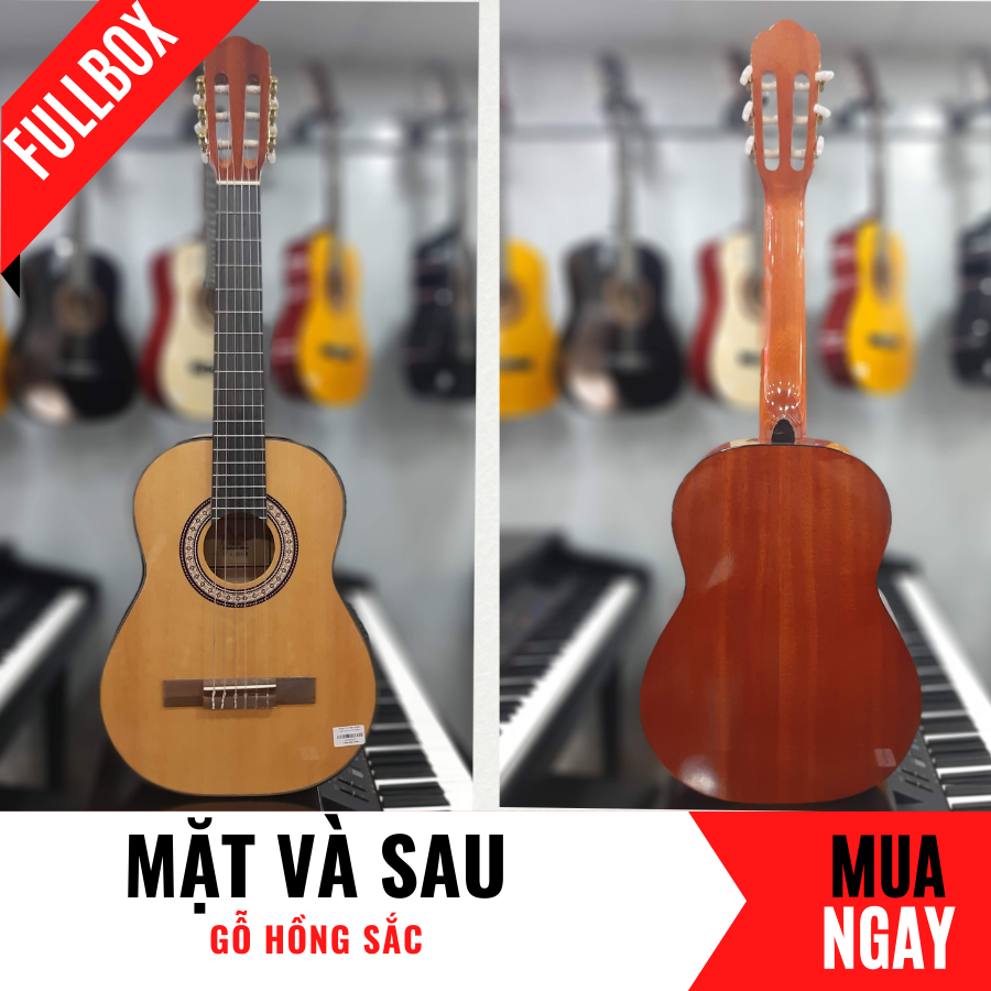 Đàn Guitar Classic C42 Cổ Điển Bằng Gỗ Thông Cao Cấp + Phụ Kiện (Size 1/2)