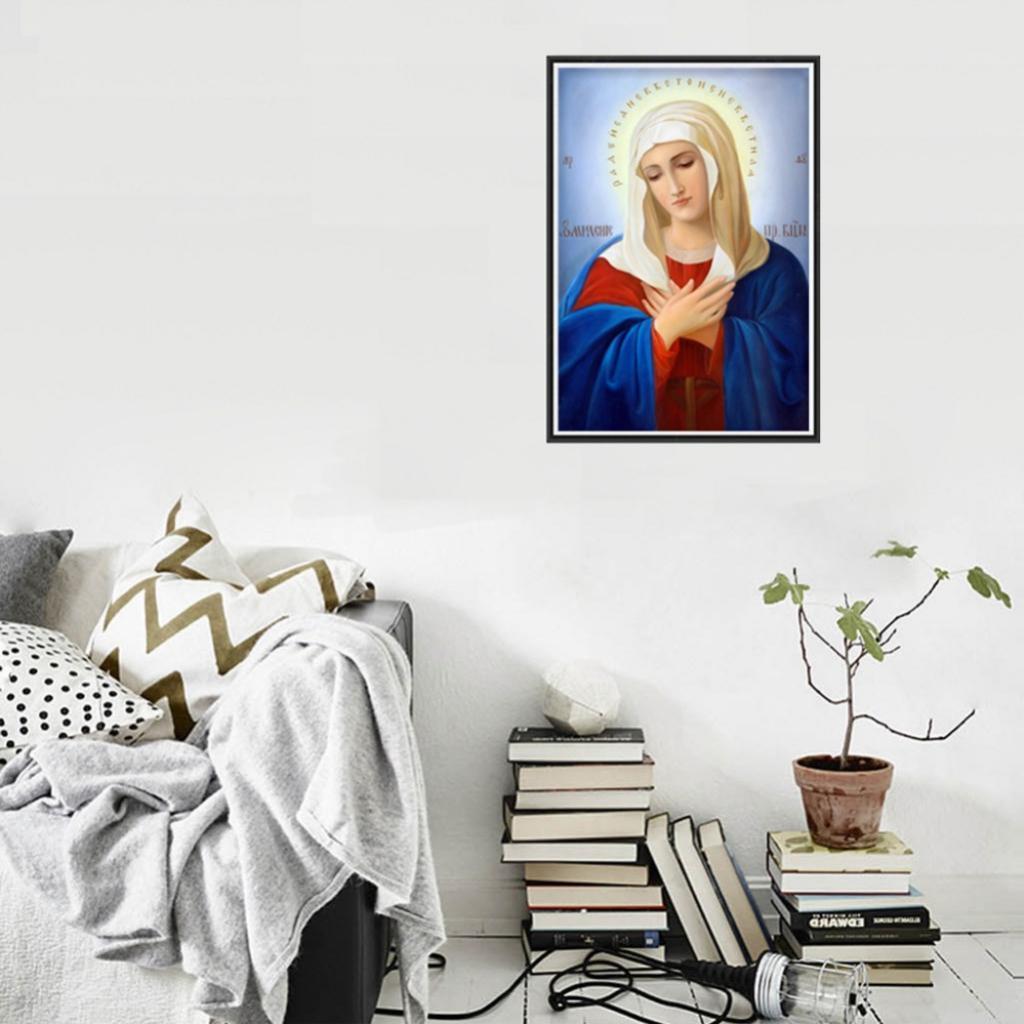 DIY 5D Diamond Painting Embroidery Cross Craft Stitch Home Decoration Arts Crafts - Saint Pattern 23x30cm