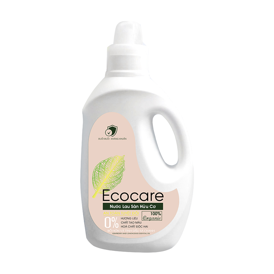 Nước lau sàn đuổi muỗi hữu cơ Bồ Hòn tinh dầu Sả Chanh 2000ml thương hiệu Ecocare