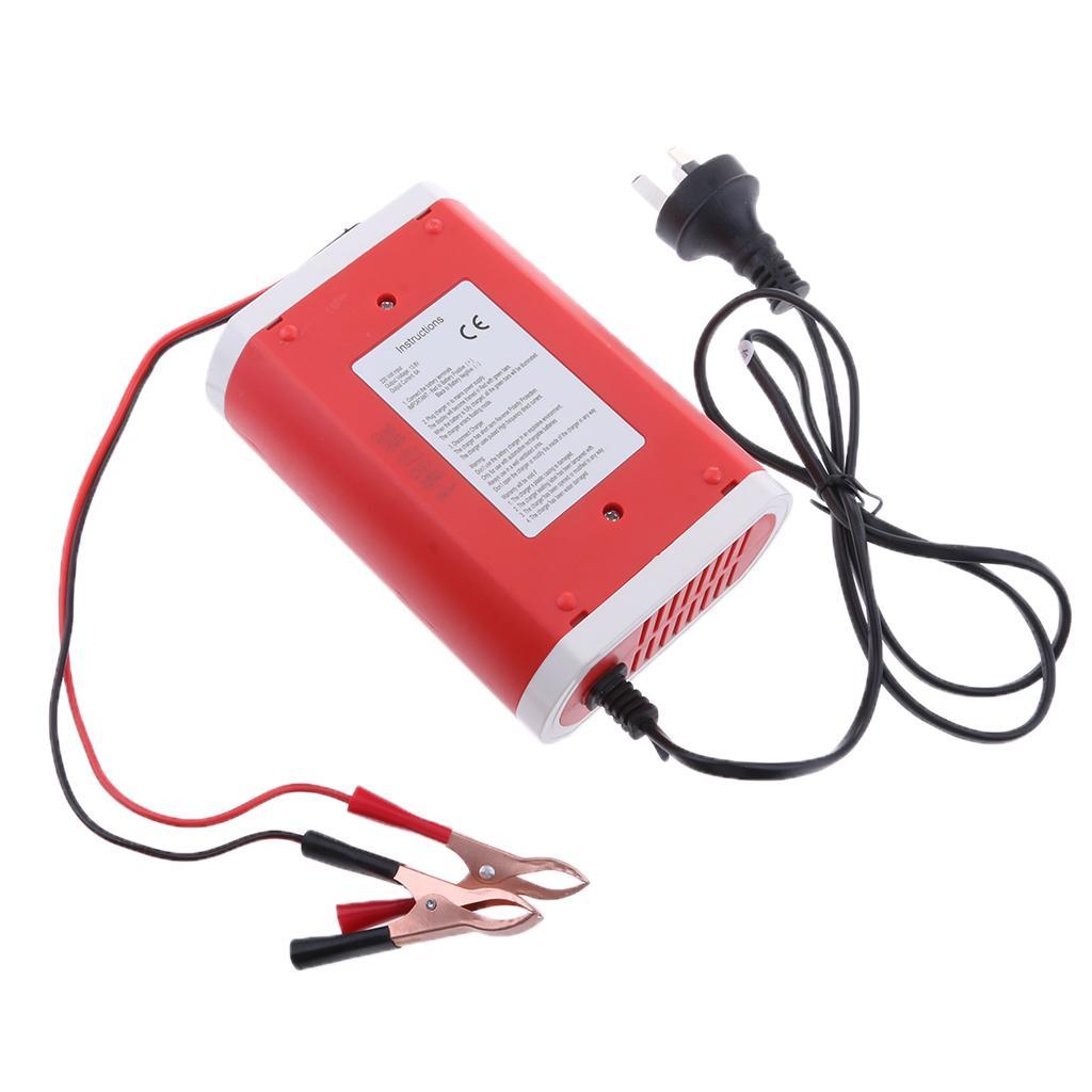 12V 6A Smart Intelligent Pulse Battery Charger/Repair LCD for Motorcycle