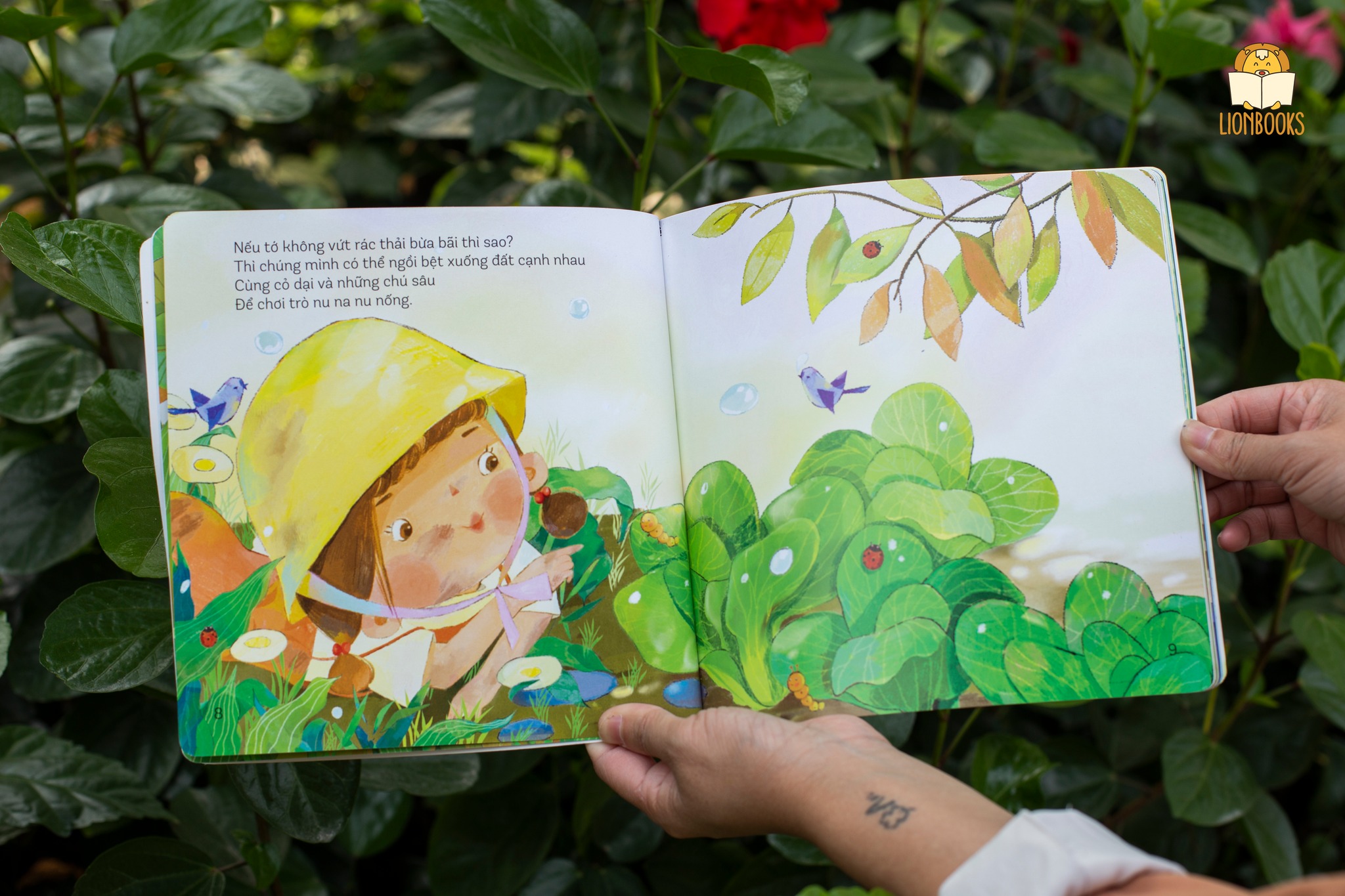 Sách Thơ - Nếu tớ không vứt rác thải bừa bãi cho bé 0-6 tuổi - LionBooks