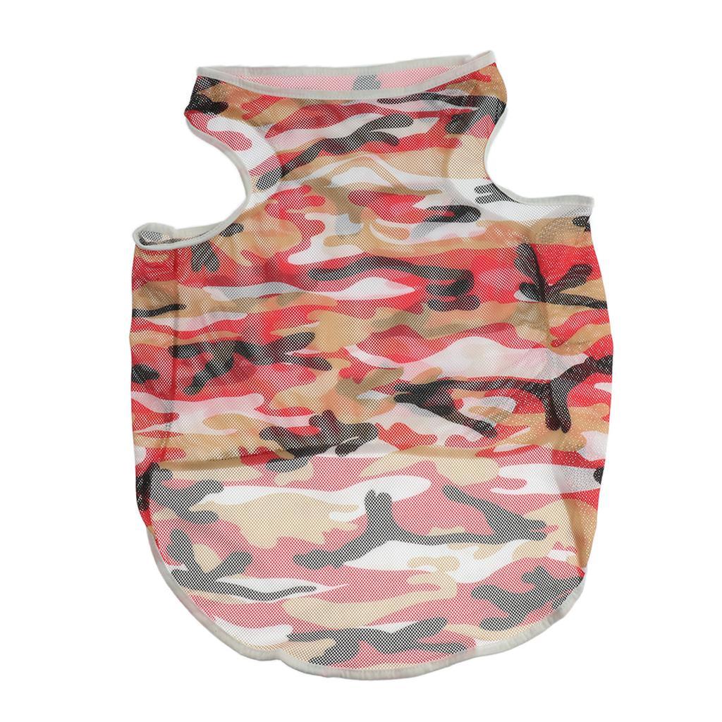 Pet Dog Summer Clothes Puppy Medium Large Dog Camouflage Mesh Vest