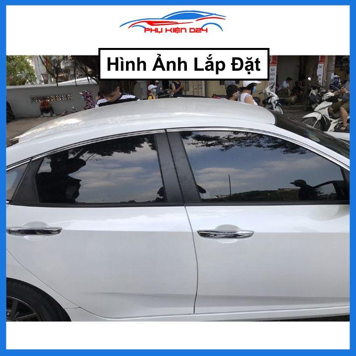 Bộ nẹp viền chân kính inox Honda Civic 2017-2021