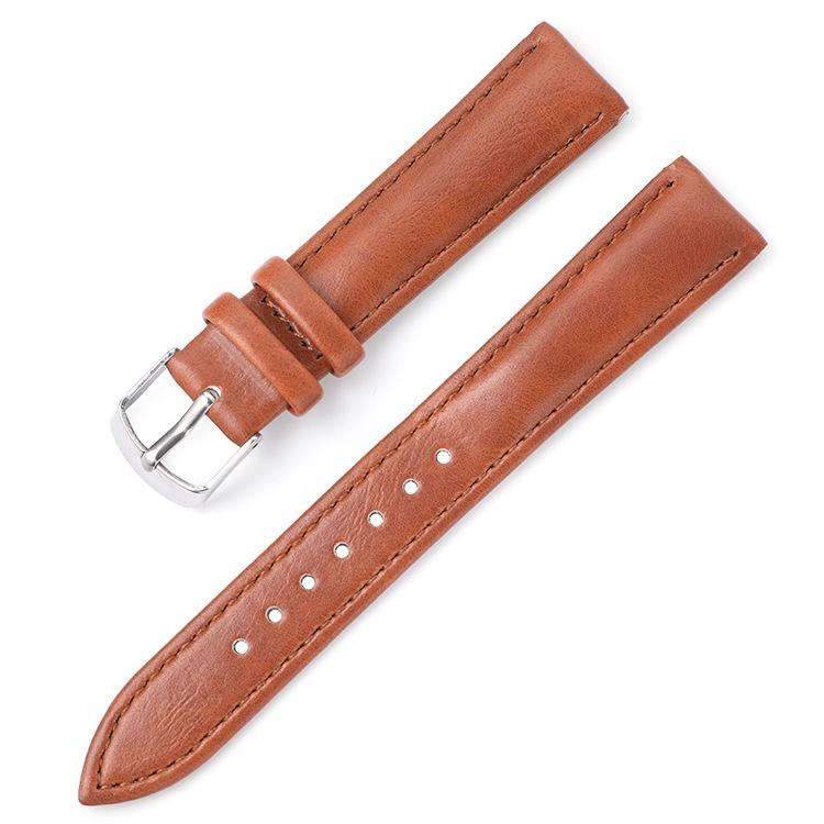 Dây da đồng hồ P28 da trơn không thấm nước size 14 16 18 20 22 24mm Phụ kiện đồng hồ