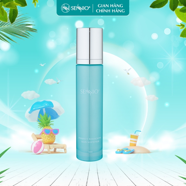 Nước hoa hồng se khít lỗ chân lông SennioPerfect Whitening Skin Softner cấp ẩm tái tạo và phục hồi da 120ml SNO 827