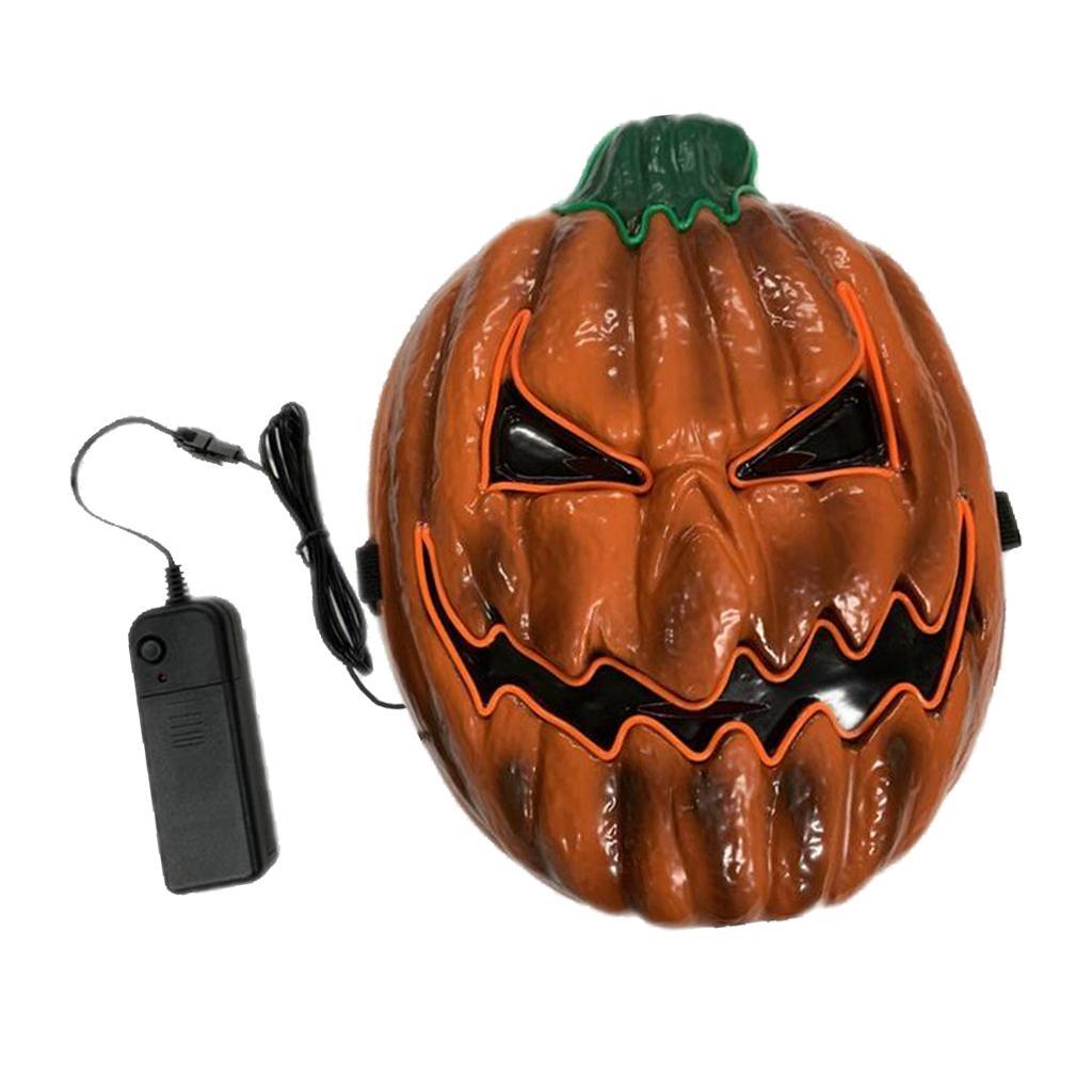 Halloween Party Mask Light Up Horror Glow In Dark Cosplay