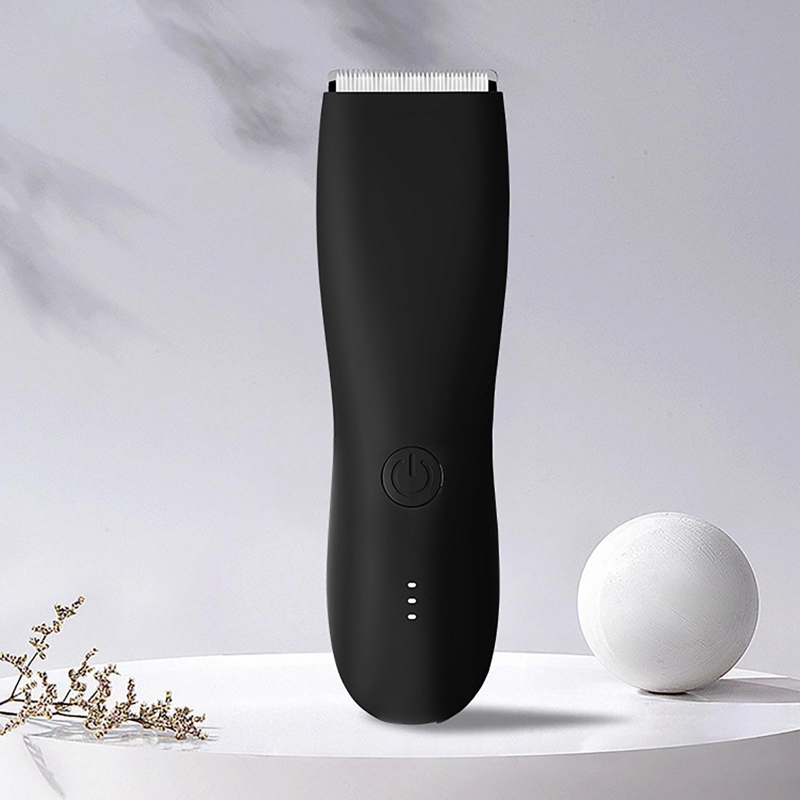 Electric Hair Shaver, Cordless Silent Rechargeable Ceramic Cutter Head Trimmer for Full Body