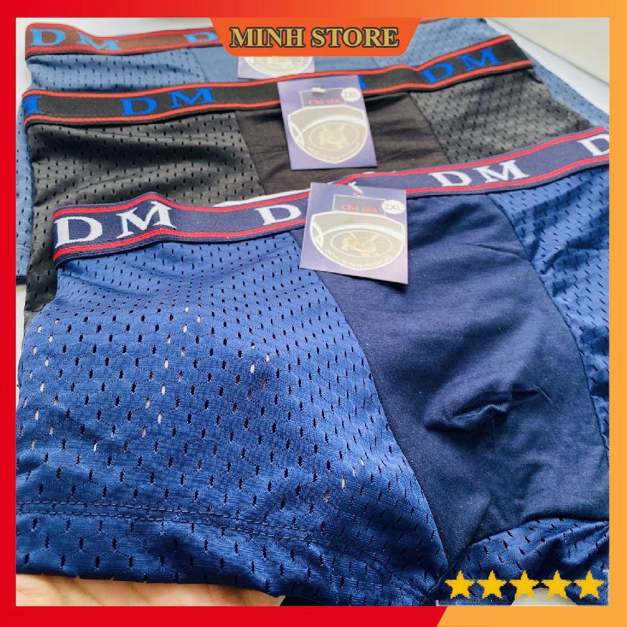 Quần sịp đùi nam thông hơi cao cấp cạp DM, Quần lót nam boxer đùi thông hơi co dãn 4 chiều - MS66