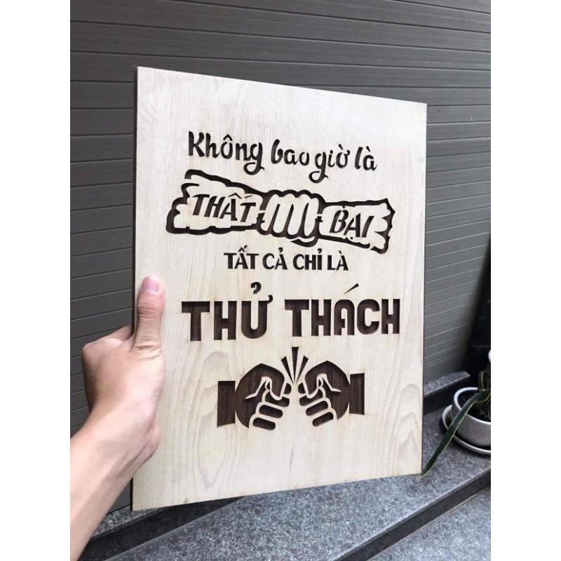 Tranh Treo Tường Bằng Gỗ Trang Trí Phòng Tạo Động Lực Làm Việc