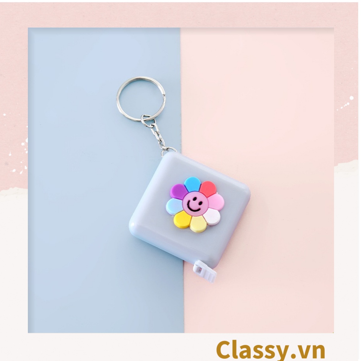 Classy Móc khóa, thước dây hộp nhựa siêu dễ thương PK1553