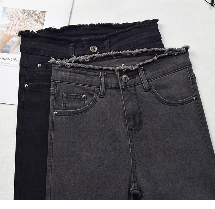Quần jean 9 tấc nữ co giãn hàng Quảng Châu Q052
