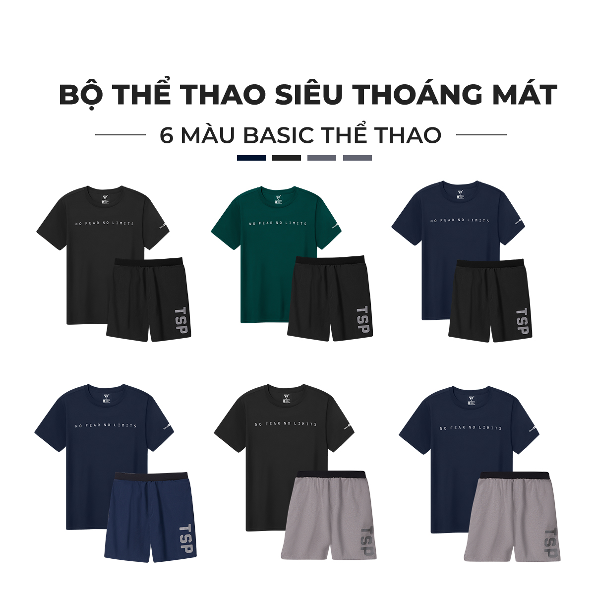 Bộ Thể Thao Nam TSIMPLE quần áo tập gym co giãn thoáng mát QG2AH4