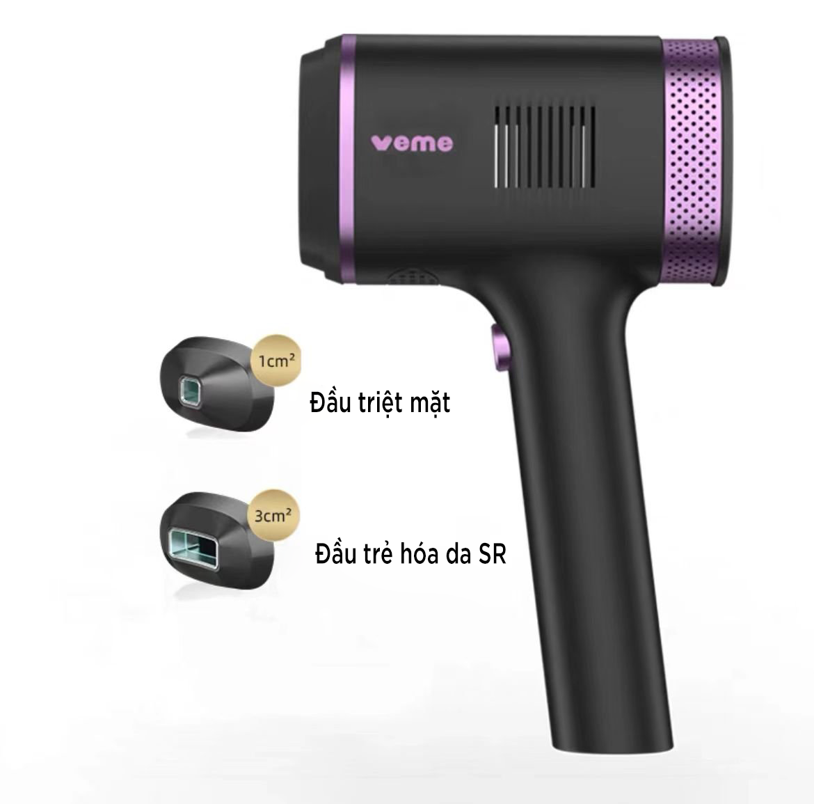 Máy Triệt Lông Bikini VEME V700-PRO, Máy Triệt Lông Vĩnh Viễn Mini Đa Năng Trẻ Hóa Da Vô Hạn Xung Công Nghệ IPL Mới Nhất