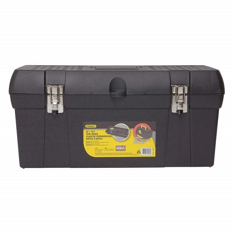 HỘP DỤNG CỤ (NHỰA) 24&quot;/(602X292X284MM) KHÓA SẮT STANLEY STST24113 - HÀNG CHÍNH HÃNG