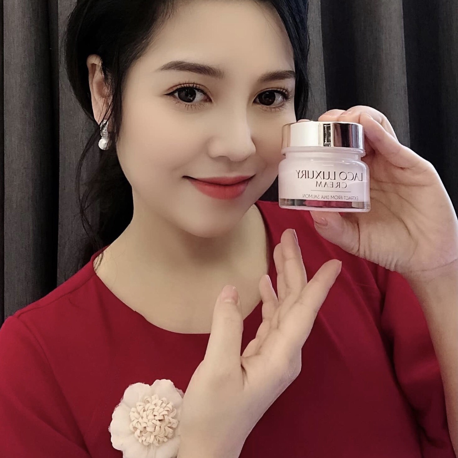 Kem Dưỡng Da 3 Trong 1 Laco Luxury Giữ Ẩm Chống Nắng SPF 30 Giúp Da Trắng Hồng Mềm Mại Làm Chậm Lão Hóa Da Trang Điểm Bật Tông Nhẹ Nhàng  Lọ 30gr