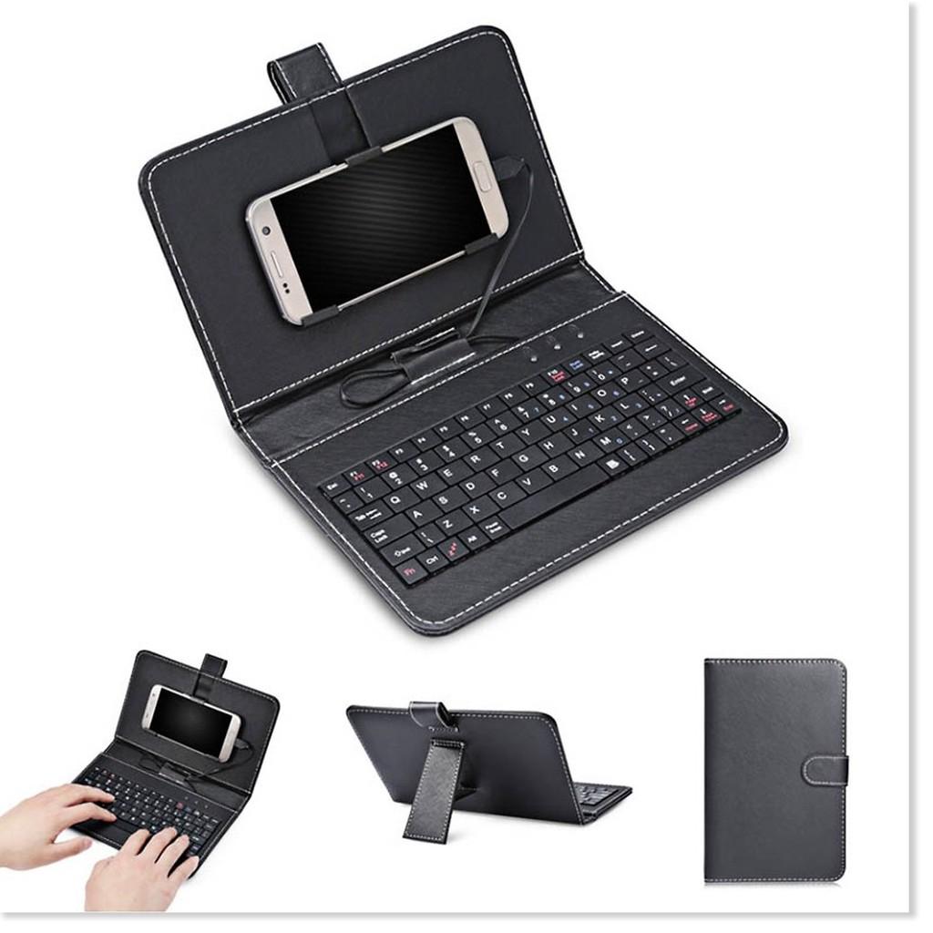 Bao da bàn phím điện thoại và máy tính bảng hỗ trợ kết nối Micro USB