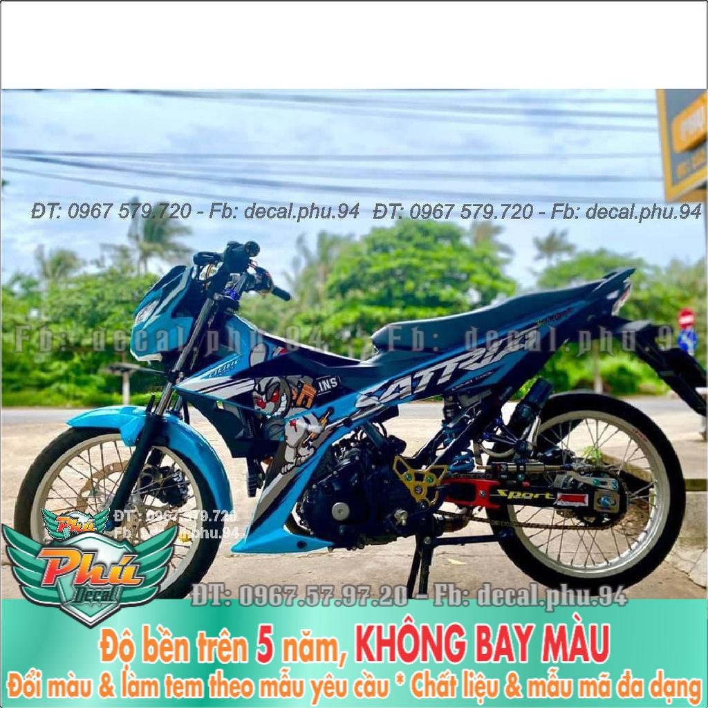 Tem Rời Satria Xanh Thỏ -1
