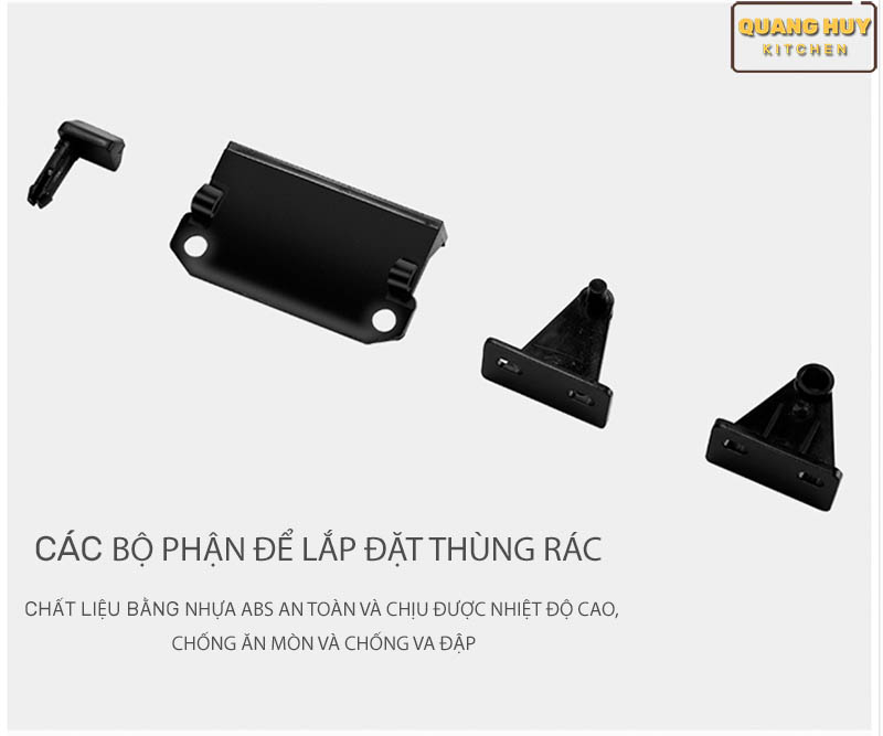 Thùng rác tròn gắn cánh tủ bếp