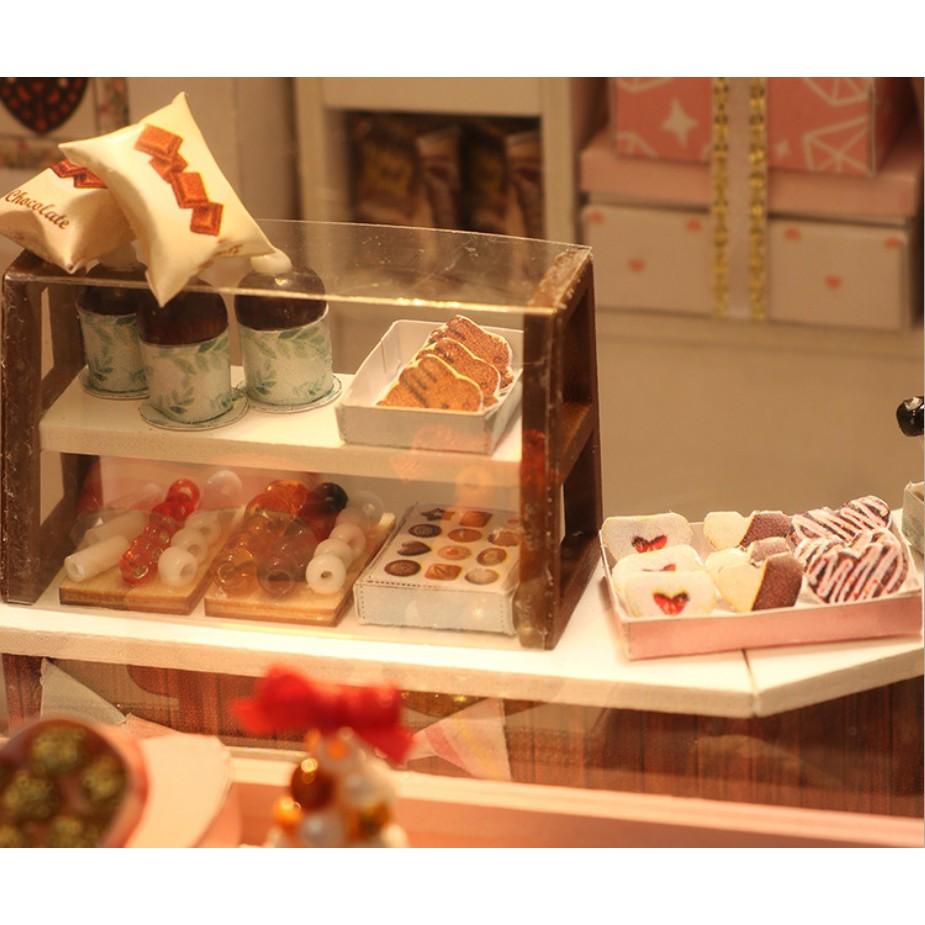 KHO-HN * Mô hình nhà búp bê - Tiệm bánh kẹo Sô-cô-la Chocolatier