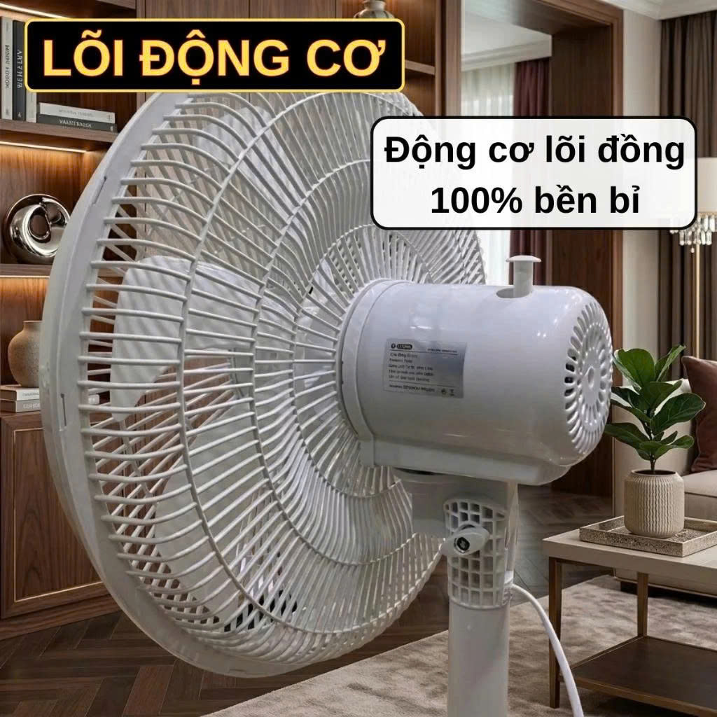 Quạt Cây Đứng GROPA 16 Inch Điều Khiển Từ Xa 8 Cấp Độ Gió Hẹn Giờ 8 Tiếng Siêu Êm Tiết Kiệm Điện 40W - HÀNG CHÍNH HÃNG MINIIN