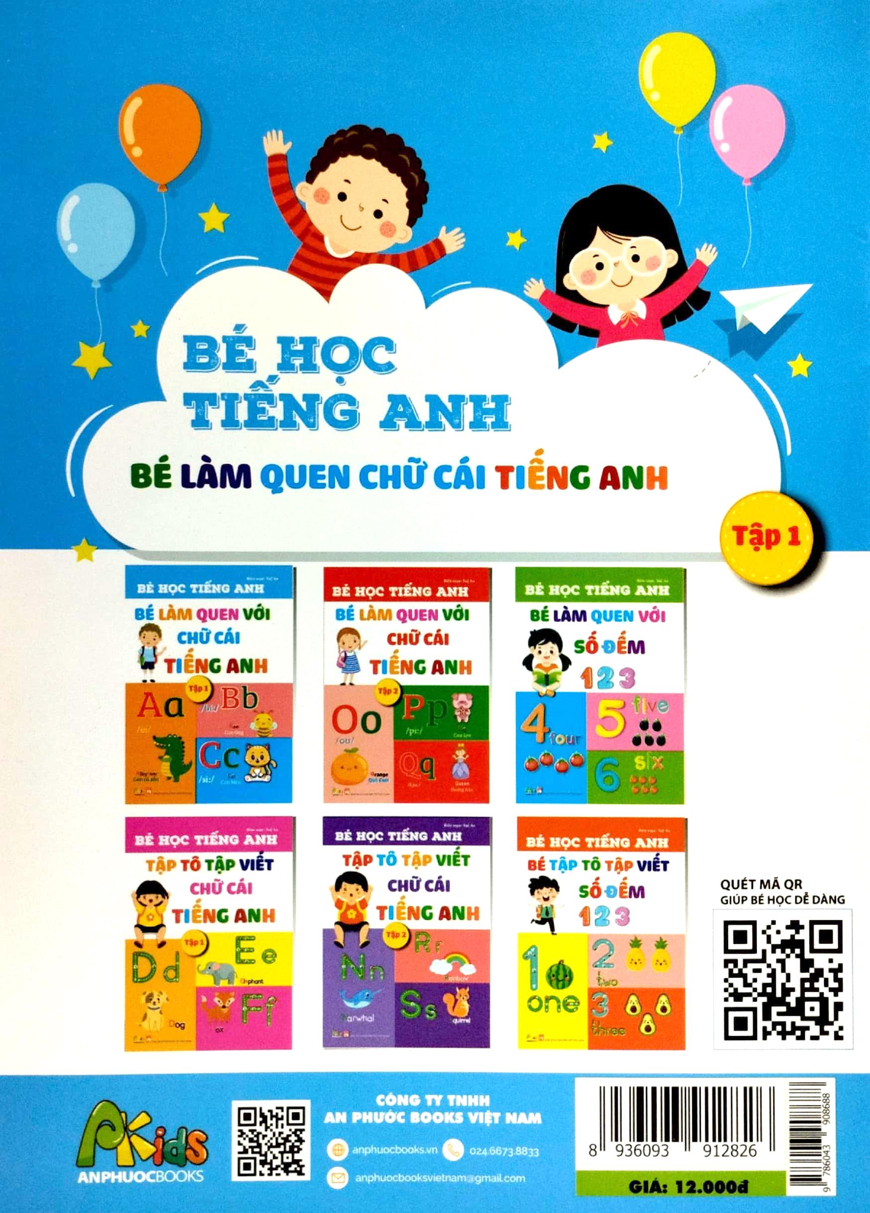 Bé Học Tiếng Anh - Bé Làm Quen Với Chữ Cái Tiếng Anh - Tập 1