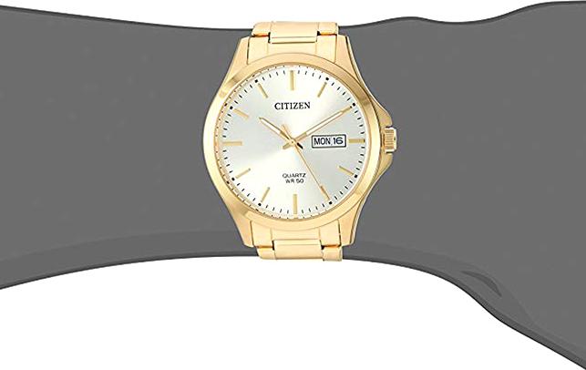 Đồng Hồ Nam Citizen Dây Thép Không Gỉ BF2003-84P - Mặt Vàng