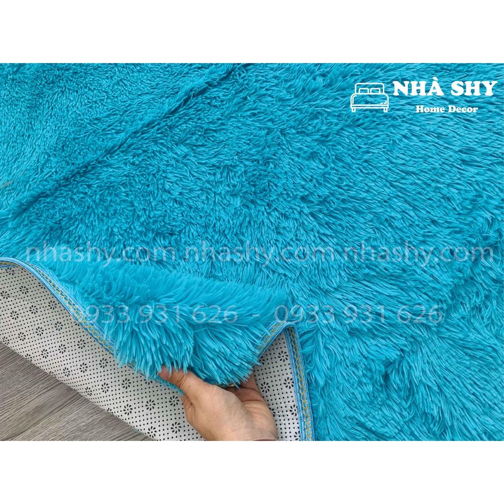 Thảm Lông Trải Sàn Trang Trí Nhà Cửa - Lót Phòng - Thảm Cạnh Giuờng Ngủ Màu Trơn Size 50x1m6