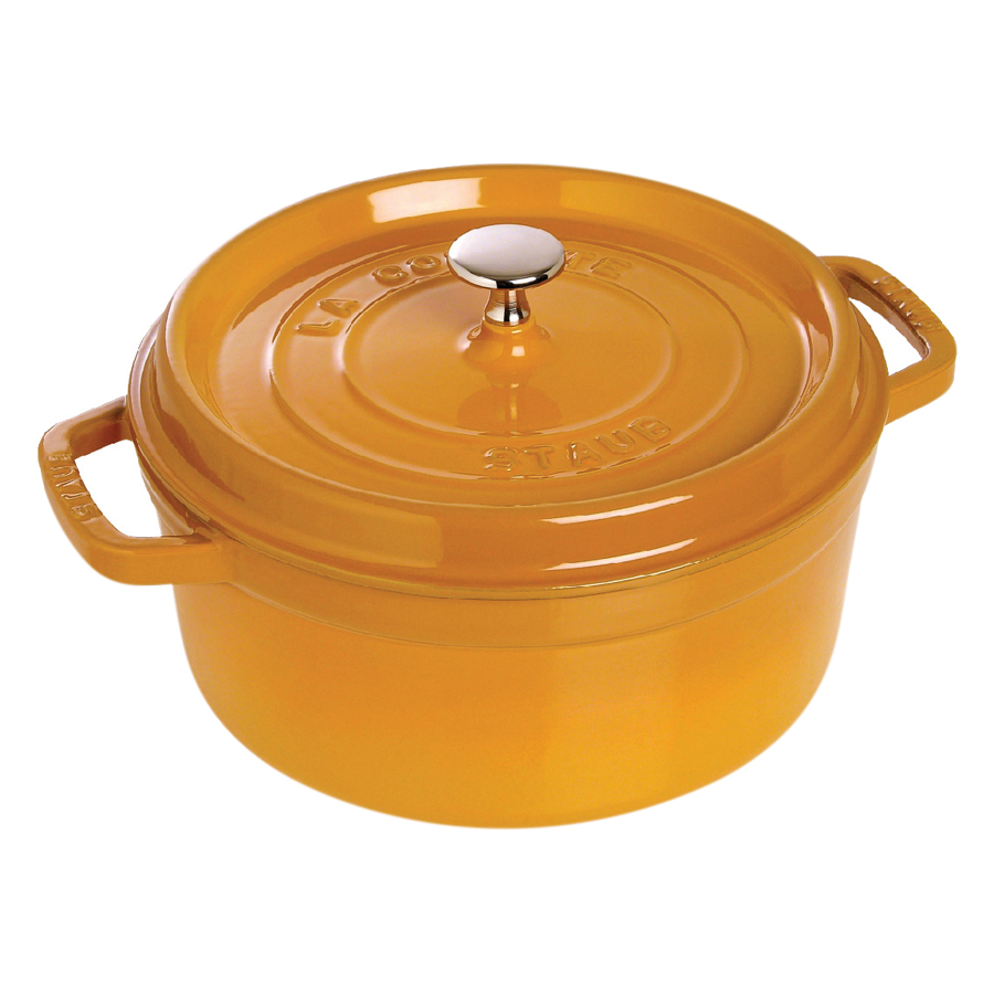 Nồi Tròn Staub 22cm – Màu Mù Tạt