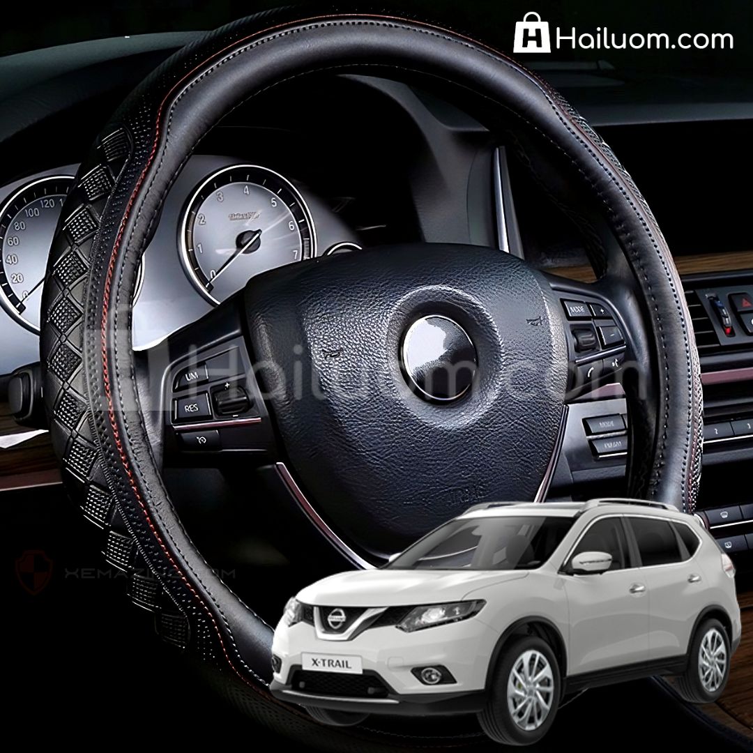 Bọc Vô Lăng ô tô cho NISSAN XTRAIL Da Thật Cao Cấp 4 Mùa