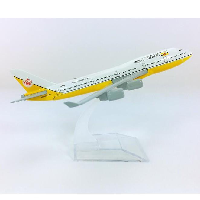 Mô hình máy bay tĩnh B747 Royal Brunei Airlines 16cm