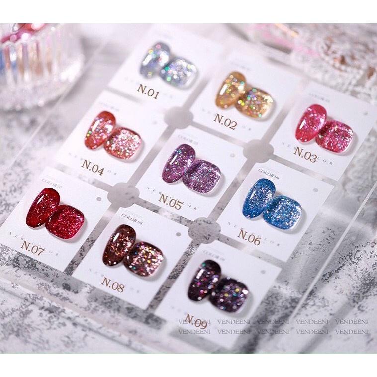 (Hàng mới về) Sơn nhũ Vendeeni vàng -bạc siêu xinh dành cho Nail 38k/chai