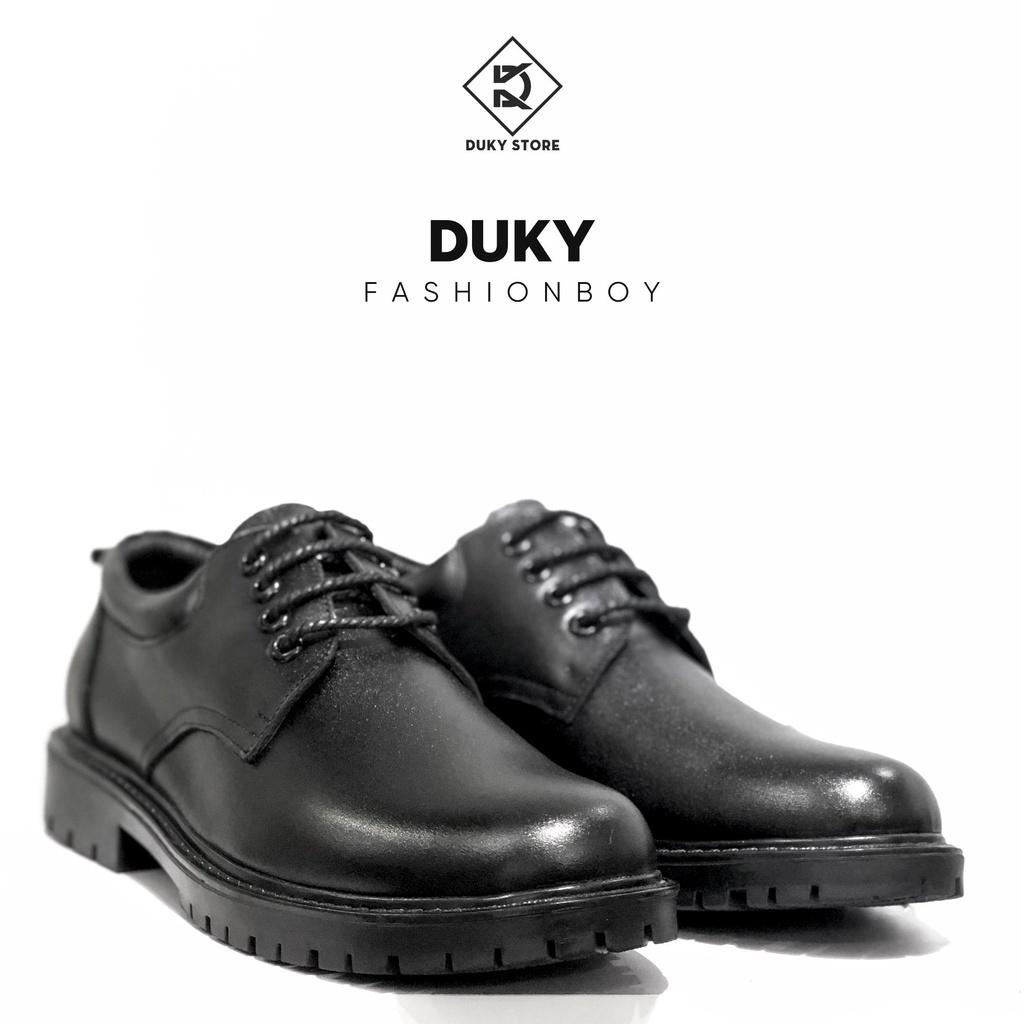 Boot trơn cổ thấp chất liệu da bò bảo hành 12 tháng - Duky Store
