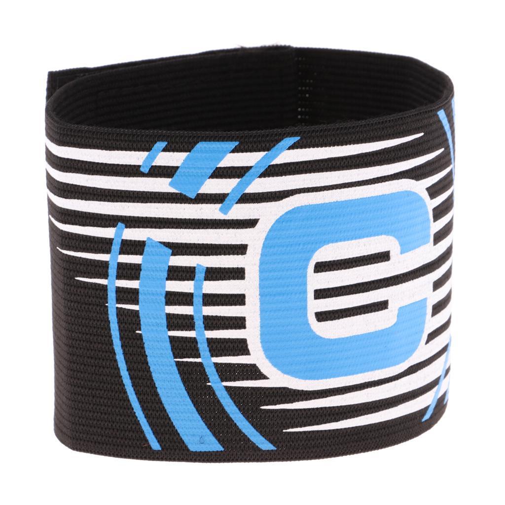 3-5pack Captain Armband Football Soccer Sports Adjustable Arm Bands Black
