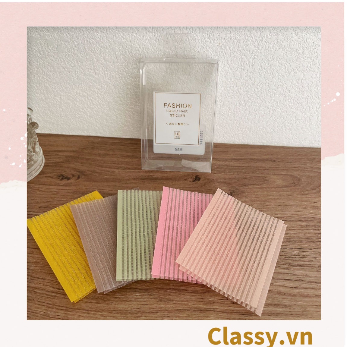 Miếng dán giữ tóc nhiều màu, giúp giữ tóc con, tiện lợi khi rửa mặt, trang điểm dành cho nam và nữ PK1155