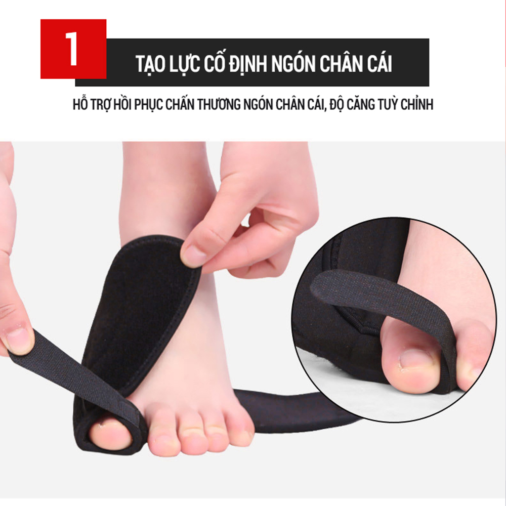 Nẹp ngón chân cái, nẹp bàn chân hỗ trợ định hình ngón chân GoodFit GF617A